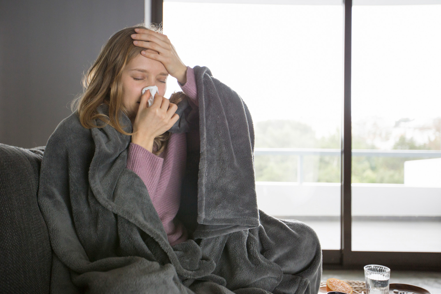sick woman