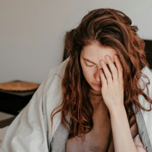 woman who is stressed